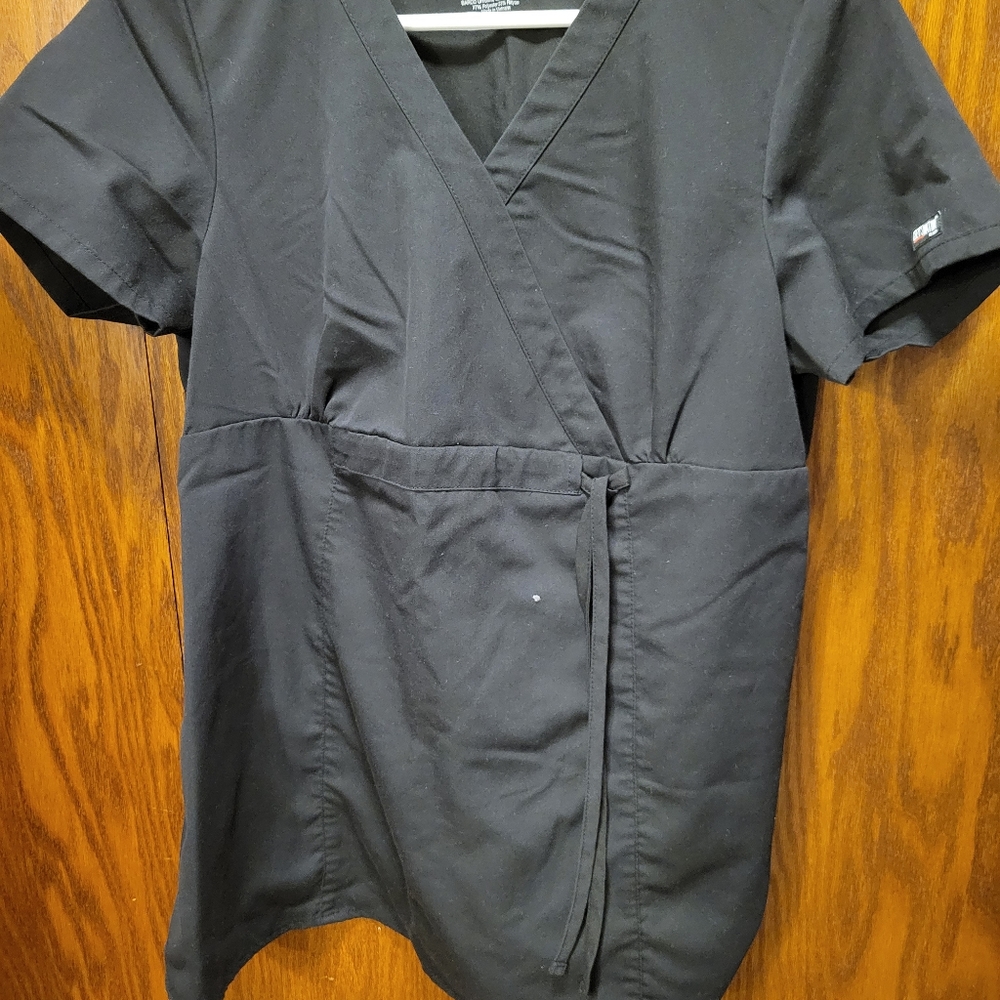Black Grey's anatomy maternity scrub top
